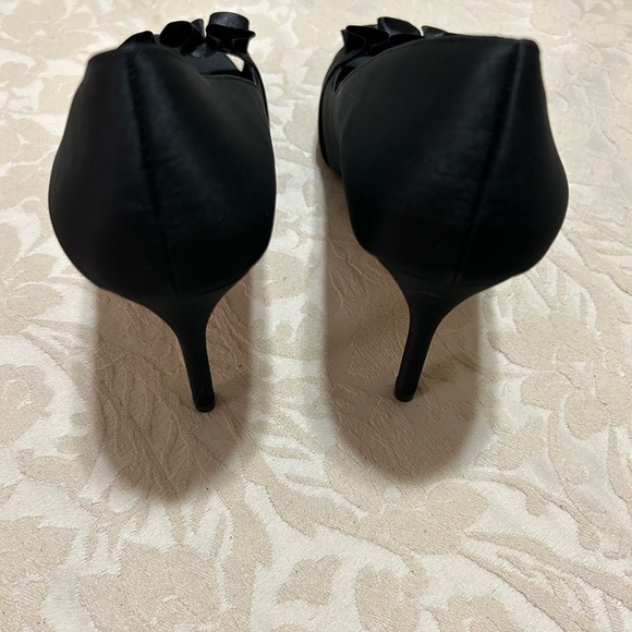 Nina satin peep toe pump, dressy heels SZ 11 NWOT - Picture 6 of 8